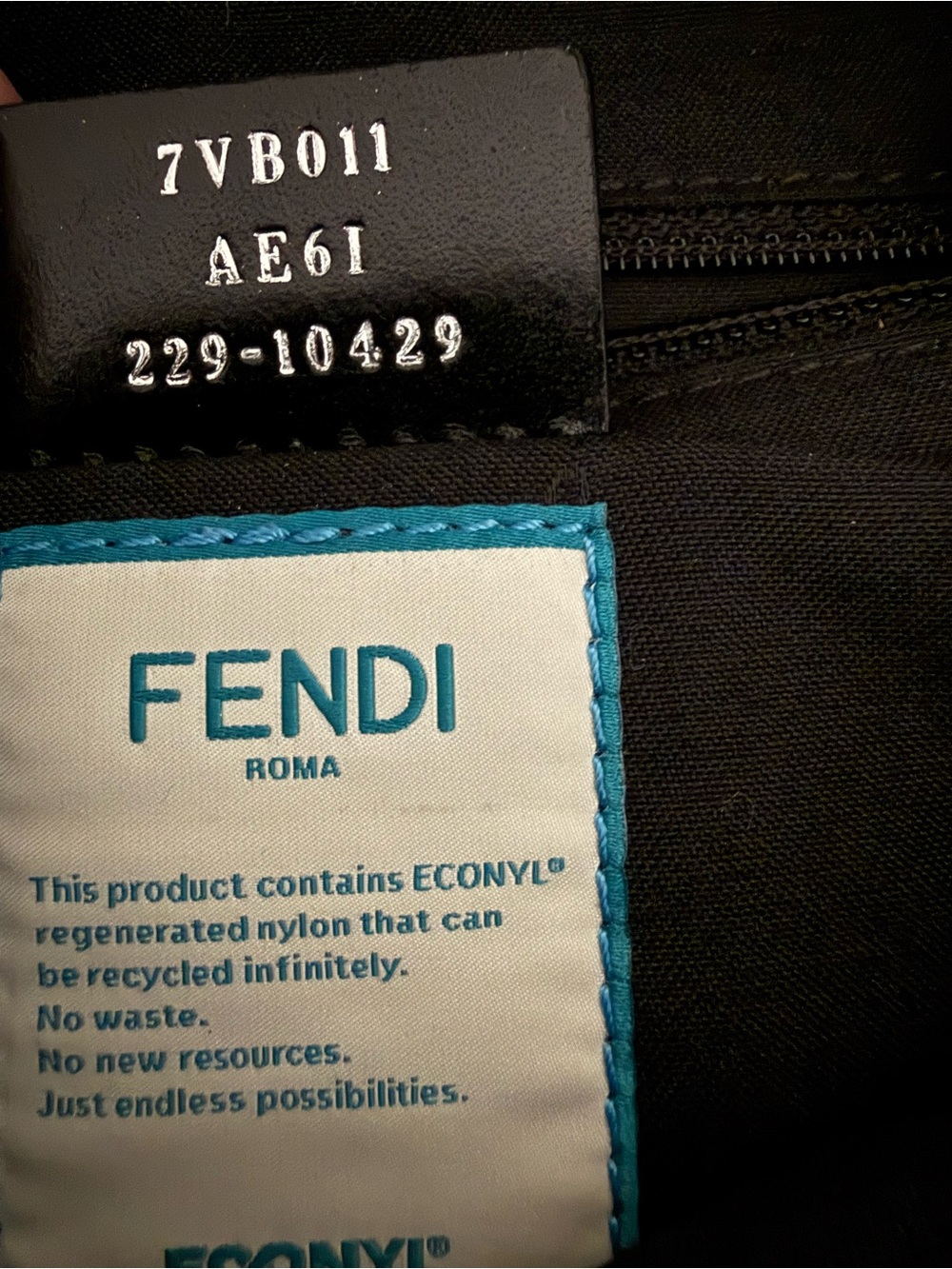 Fendi Cream Embossed FF Crossbody Belt Bag - Picture 5 of 7